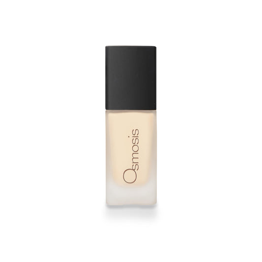 OSMOSIS Flawless Foundation bottle with pump for easy, hygienic application.