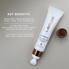 OSMOSIS Illuminate cream swirl on skin for quick absorption