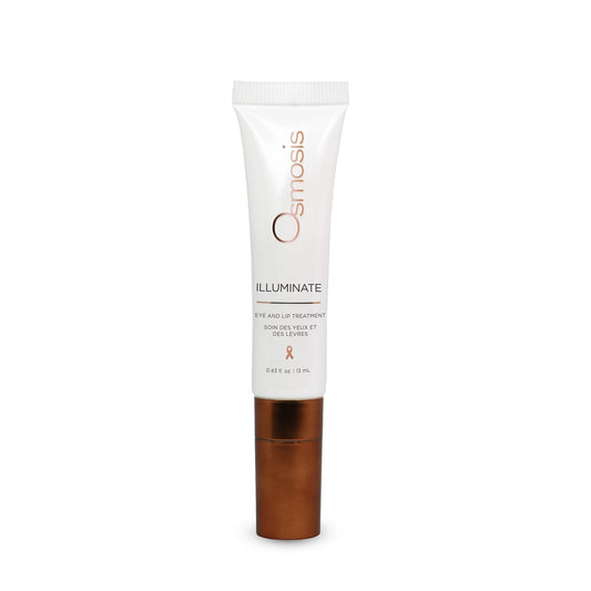 OSMOSIS Illuminate packaging showing hydrating eye and lip care