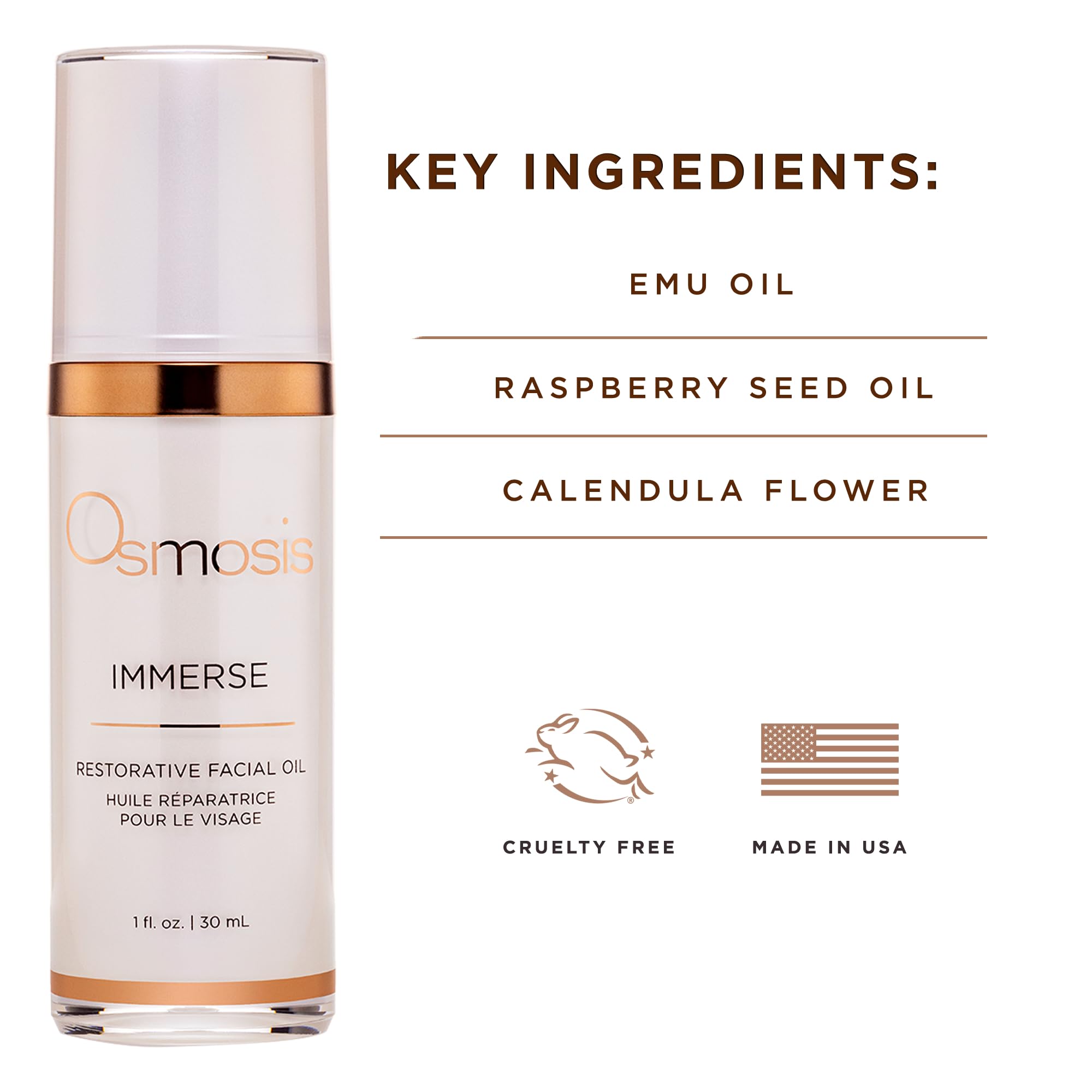 OSMOSIS Immerse dropper demonstrates precise application and premium packaging.