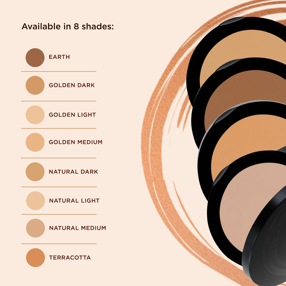 OSMOSIS pressed base application with brush for buildable coverage
