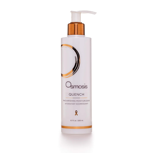 OSMOSIS QUENCH bottle pour demonstrates easy daily hydration for skin