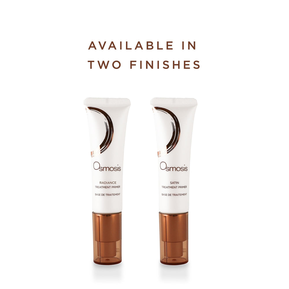 Osmosis Radiance Primer packaging closeup highlights premium materials.
