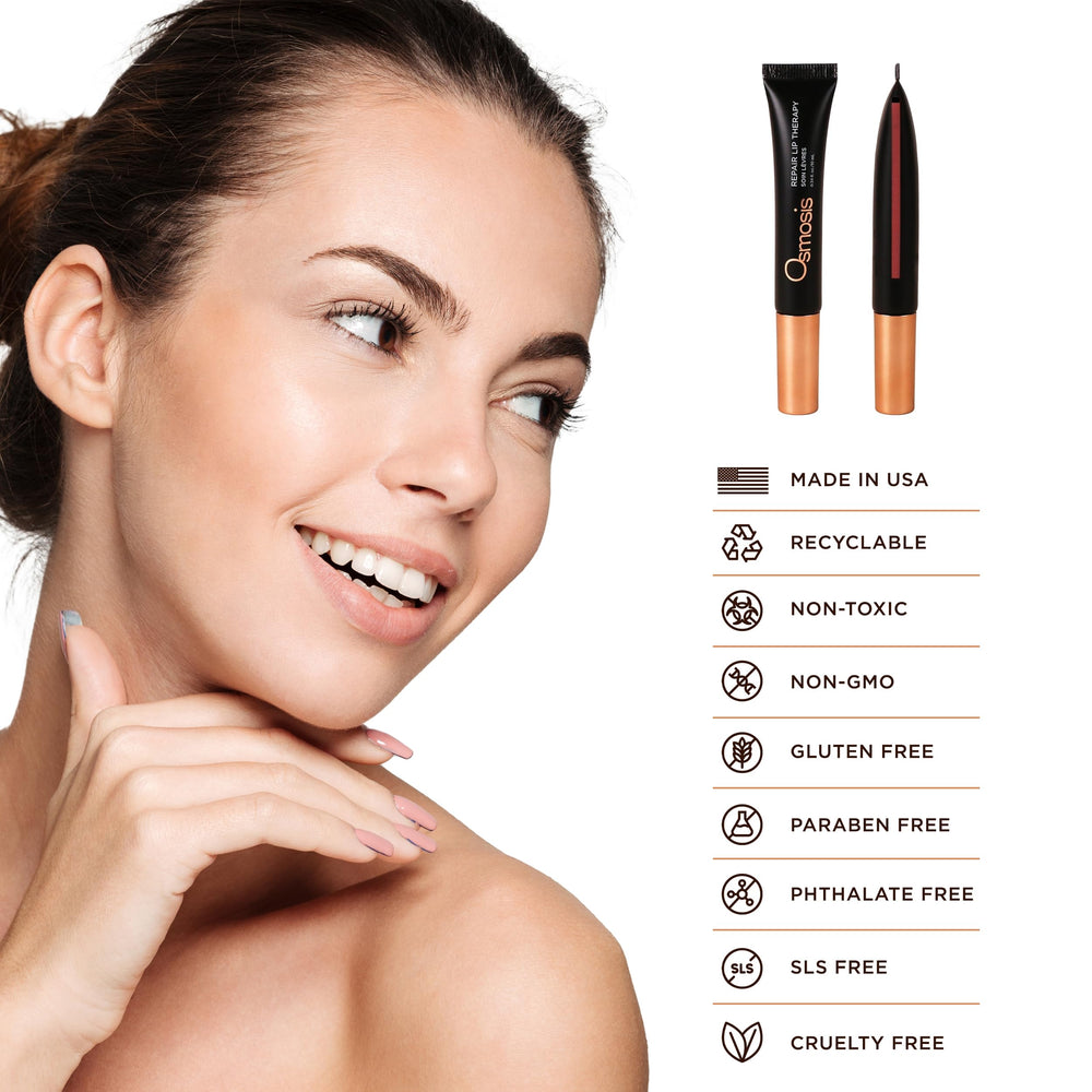 OSMOSIS Repair Lip Therapy night treatment hydrates lips while you sleep.