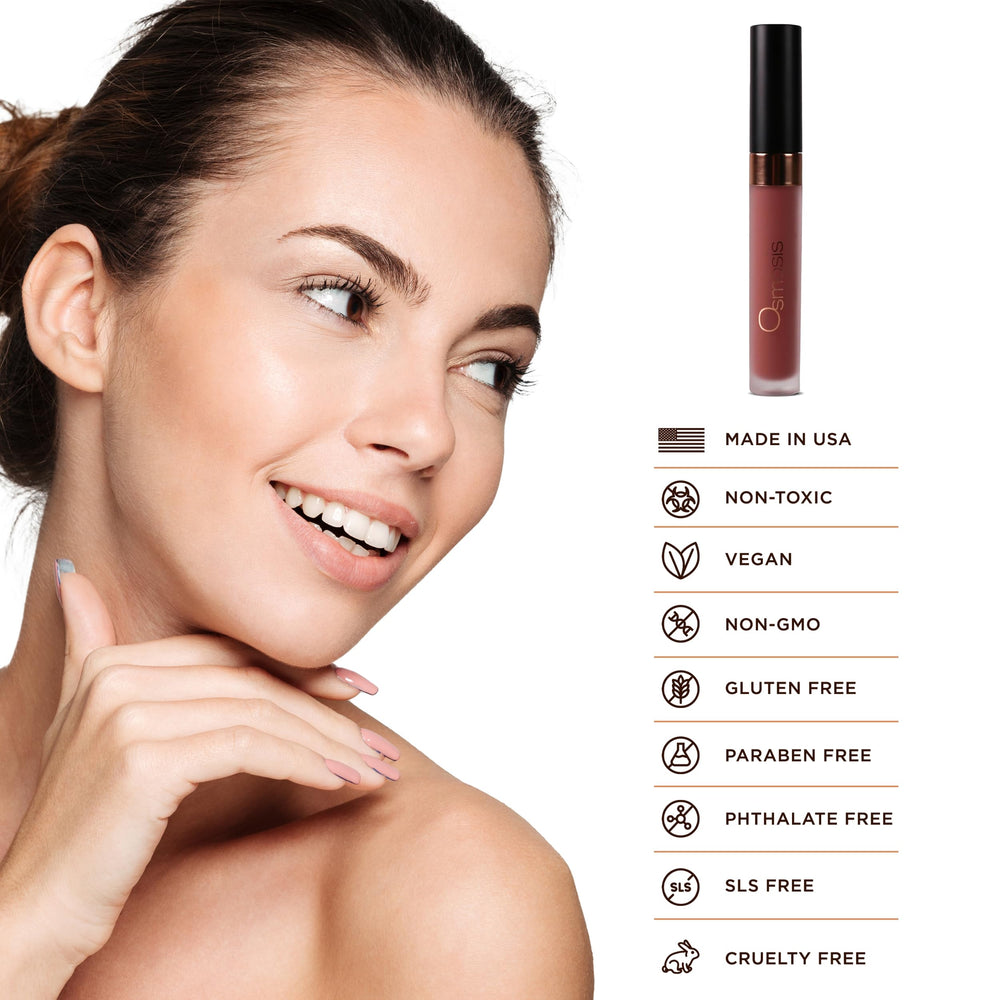 Osmosis Superfood Lip Oil texture close-up reveals silky, non-sticky feel