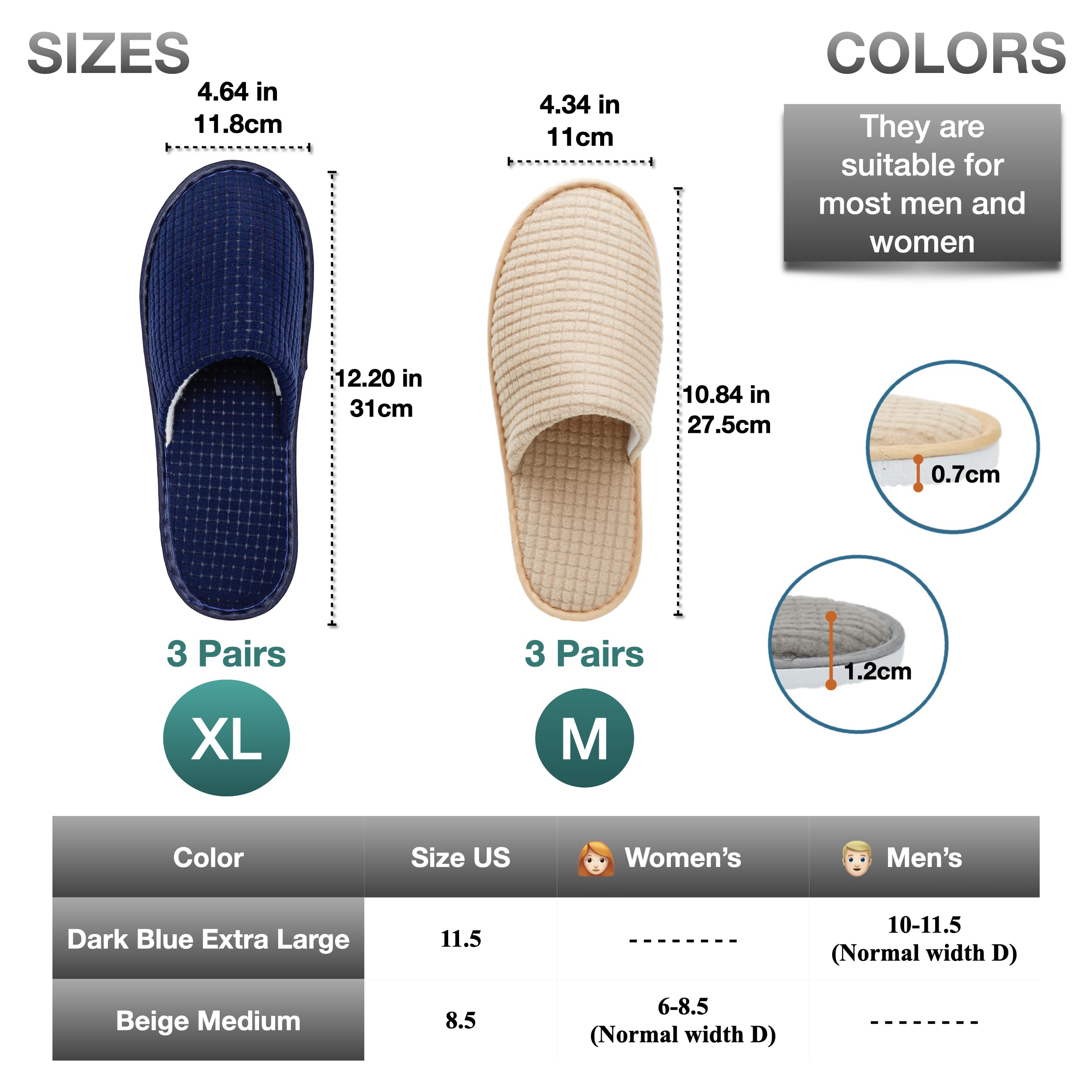 OSTADARRA guest slippers fit hotels, spas, and travel environments