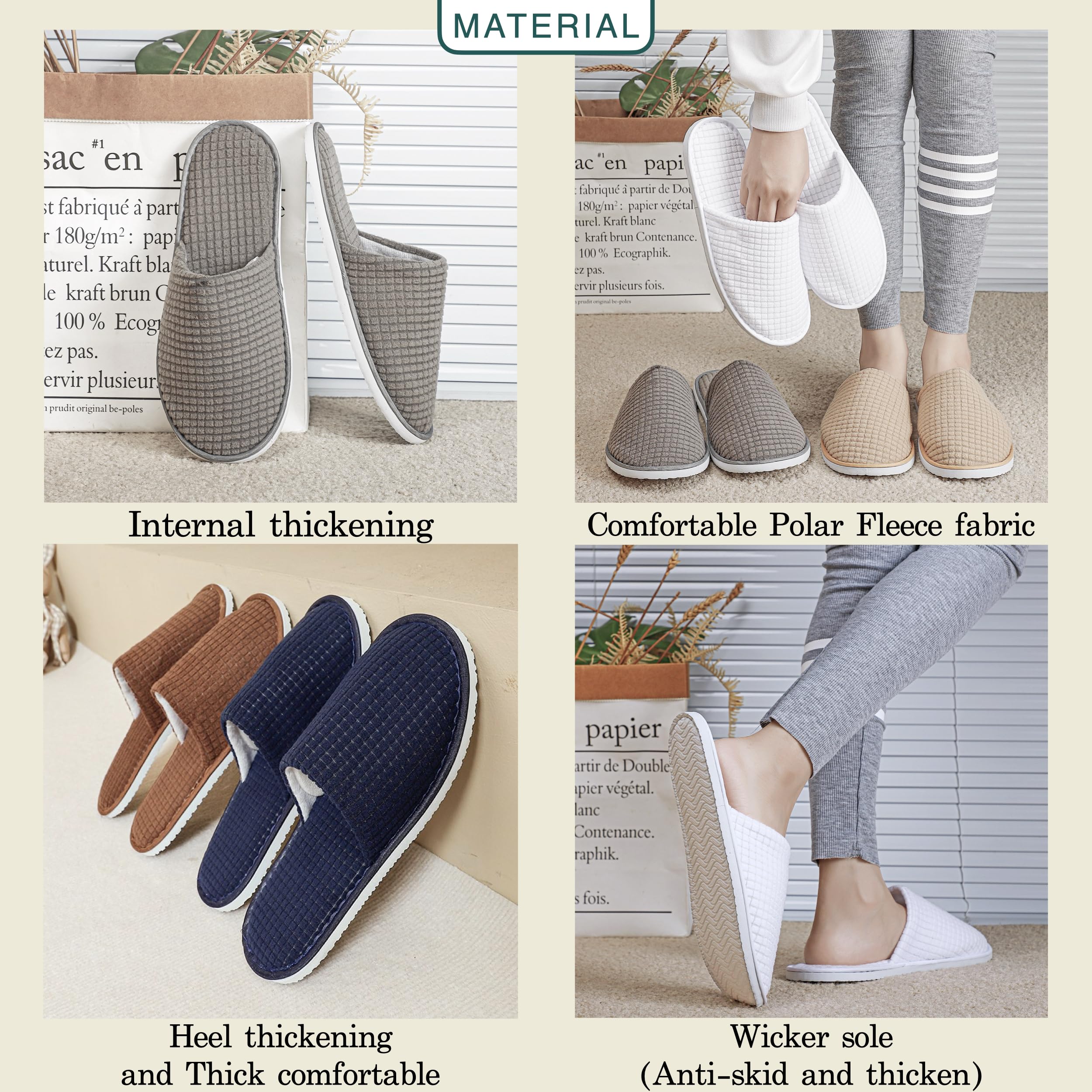 OSTADARRA polar fleece with EVA sole for soft warmth