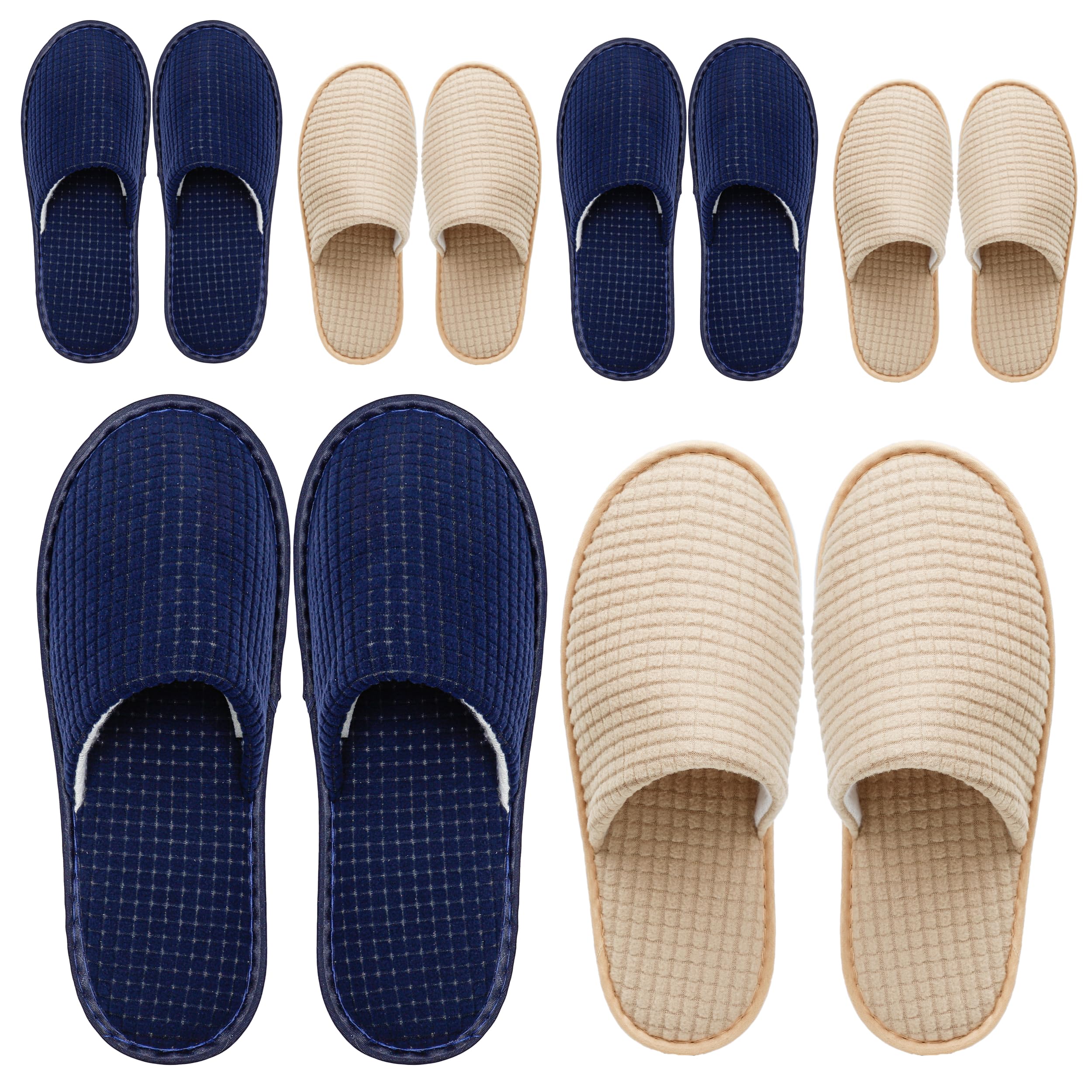 OSTADARRA spa slippers pack with non-slip sole for safe wet-area use