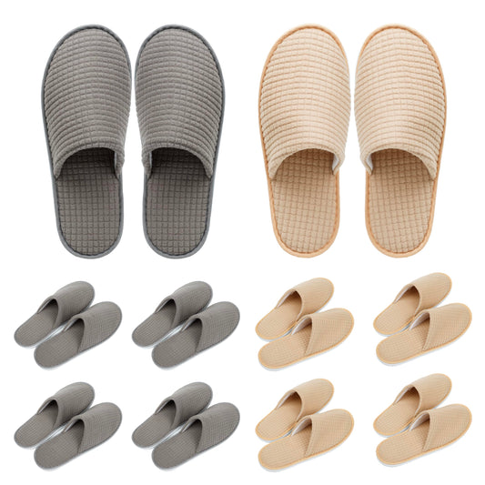 OSTADARRA spa slippers packaging, ready for hotel guests and events.