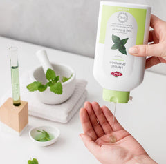 OTACI bottle image emphasizes soft, light hair from plant-based cleansers