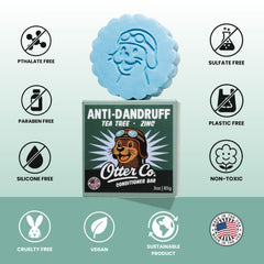 Otter Co bar infused with argan oil, shea butter, and coconut milk for nourishment.