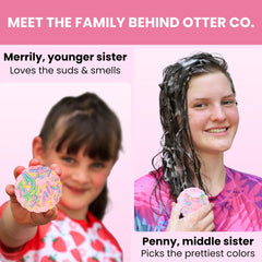 Shampoo bar packaging with conservation donation message from Otter Co