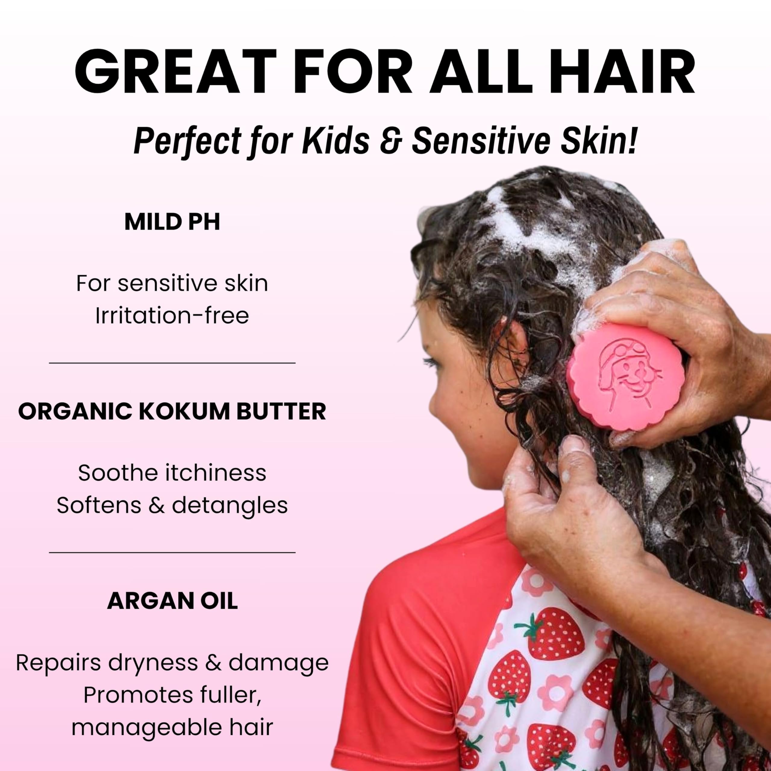 Otter Co organic argan and kokum butter formula for soft, hydrated hair.