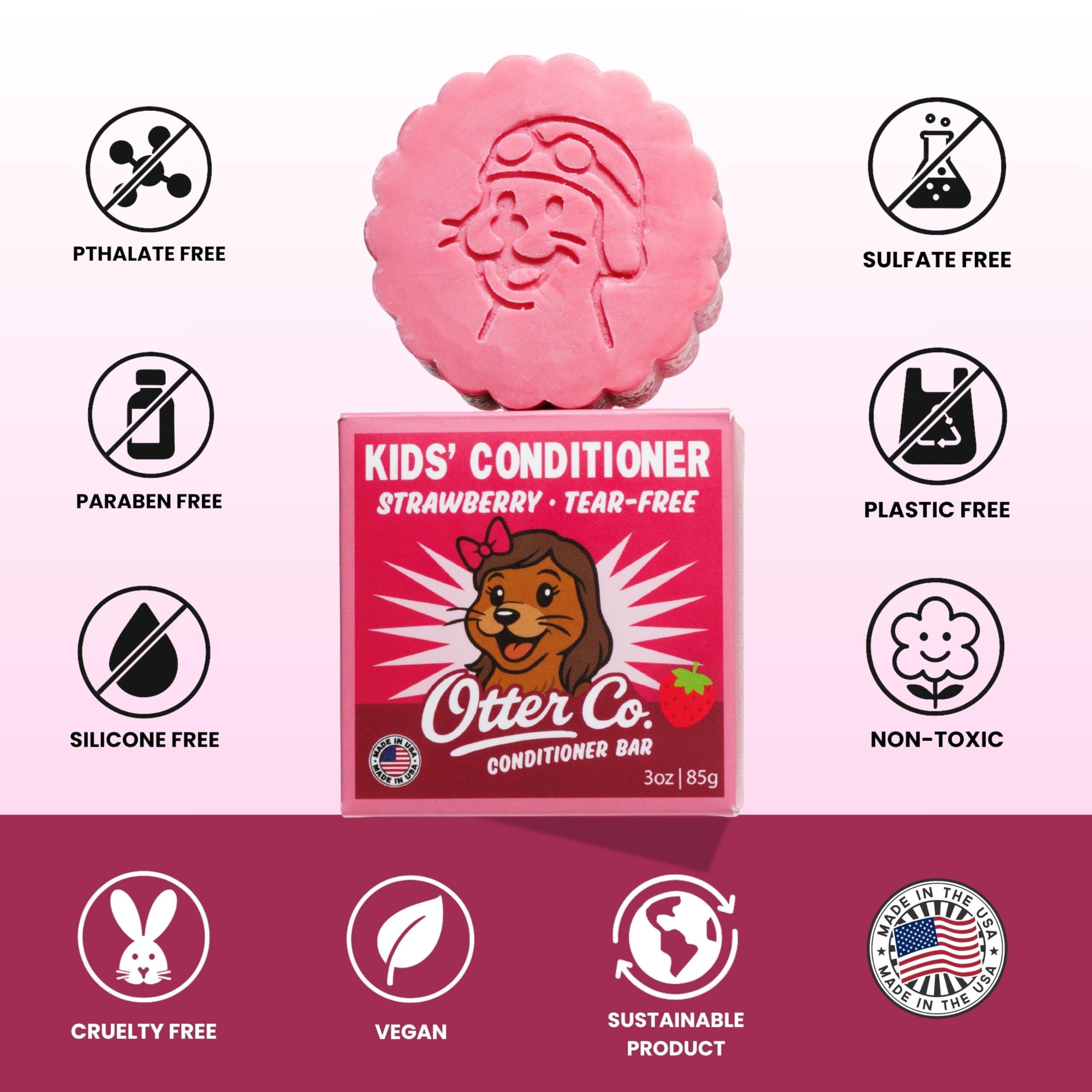 Otter Co results: soft, manageable, tangle-free hair after use.