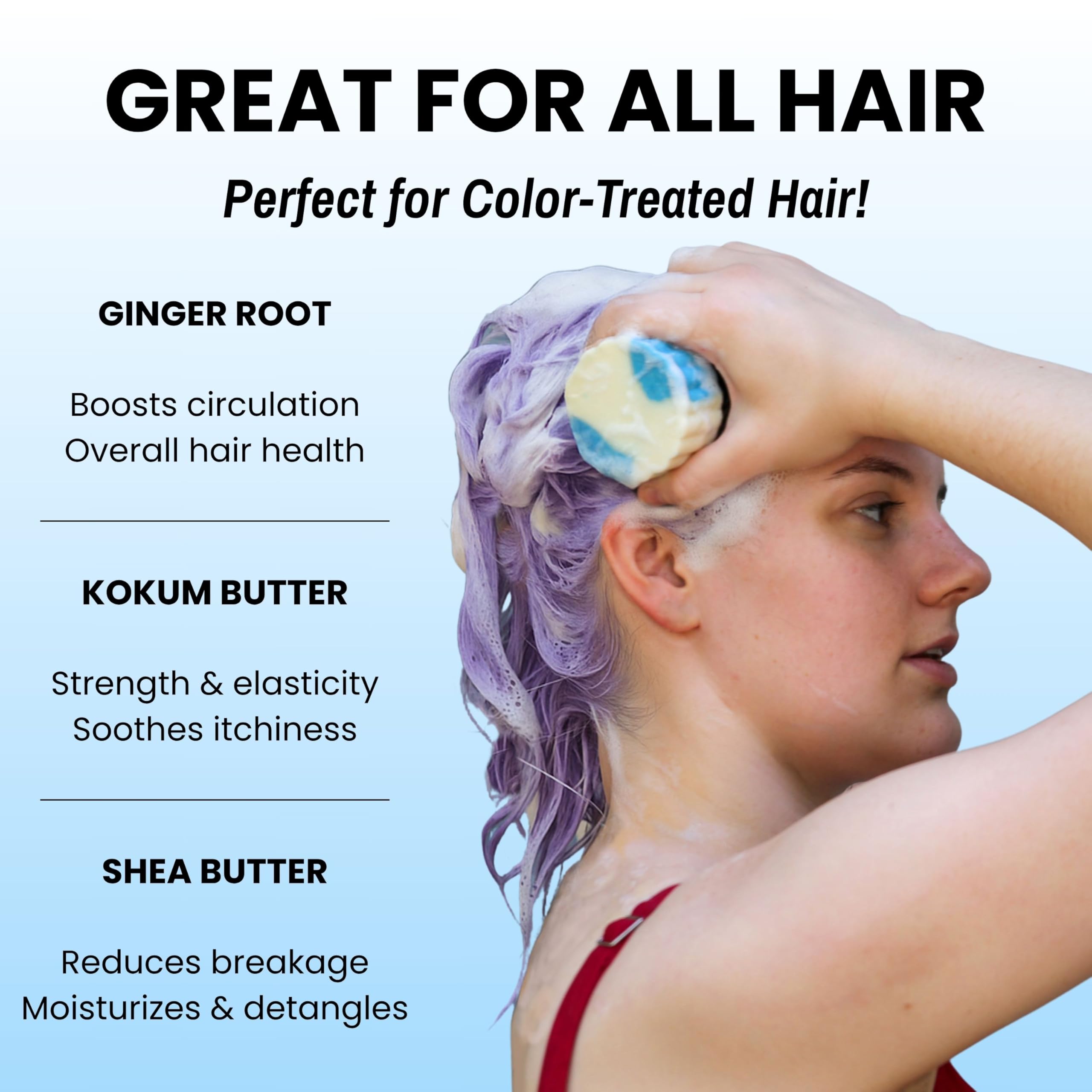 Otter Co bar with keratin and coconut milk nourishes strands