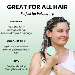 Otter Co conditioner bar in travel bag demonstrates compact, TSA-friendly convenience for on-the-go hair care.