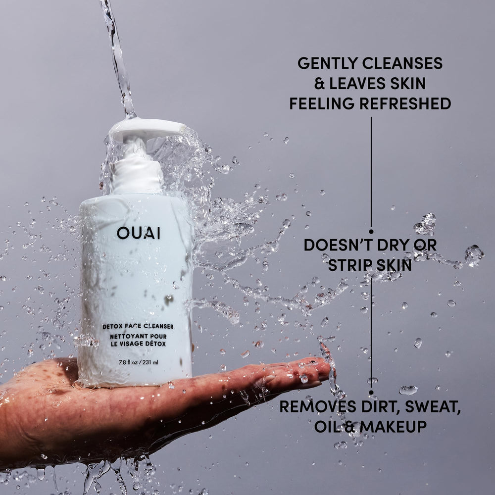 OUAI detox cleanser with glycolic acid for gentle exfoliation