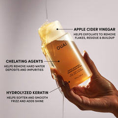 OUAI Detox Shampoo after swimming to refresh and revive hair.