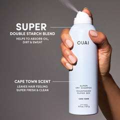 Hair looks voluminous after OUAI dry shampoo.