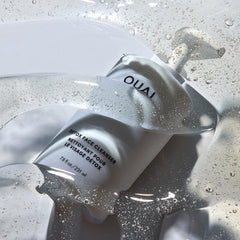 OUAI after-workout cleanse removing sweat and oil