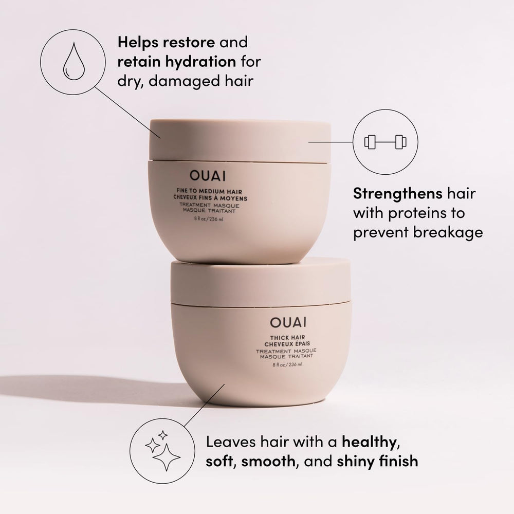 OUAI Travel Kit bottle close-up highlights sleek design