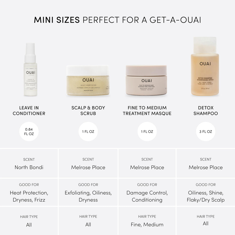 OUAI Detox Shampoo bottle clarifies scalp buildup