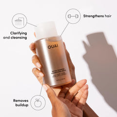 OUAI Travel Kit packaging shows compact carry-on use