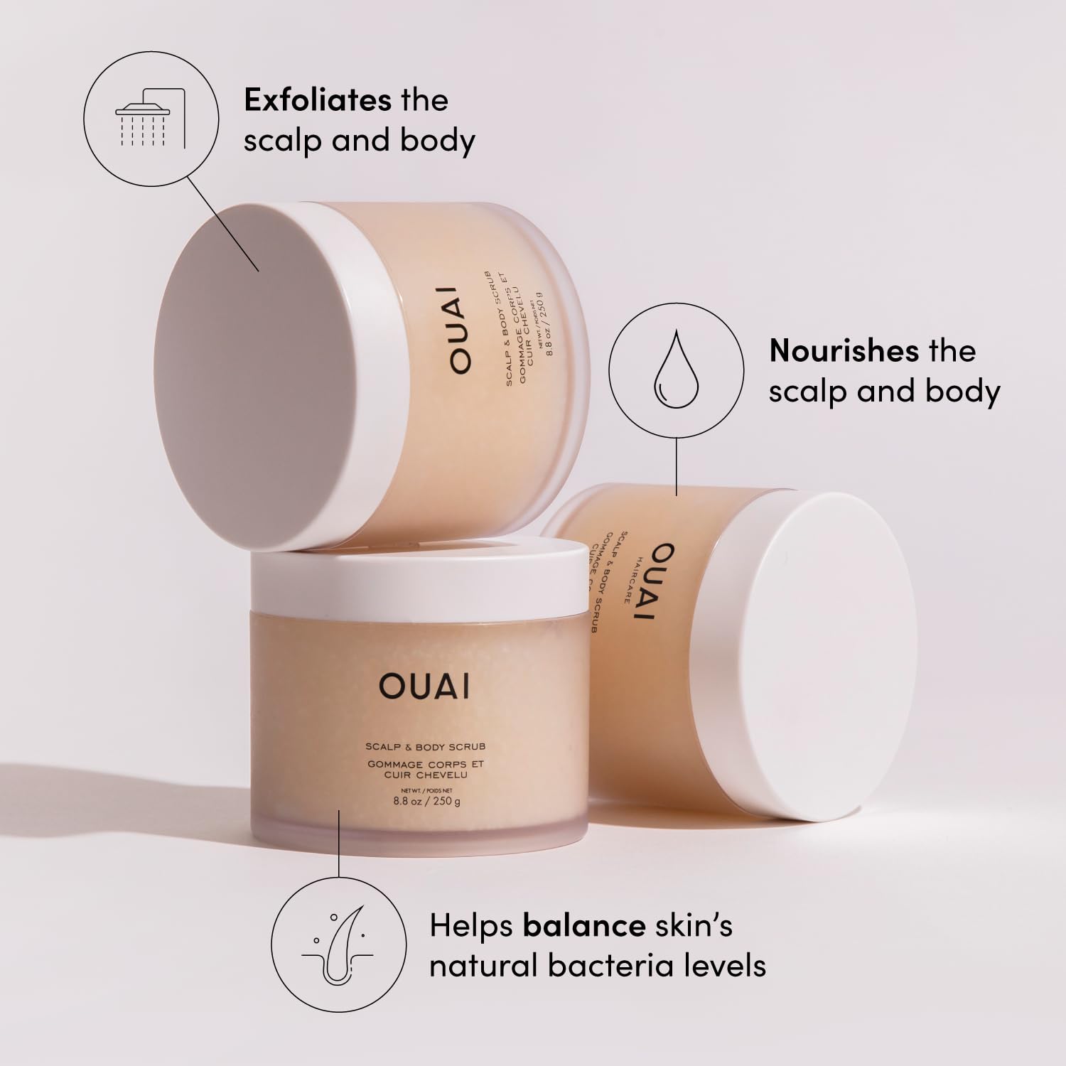 OUAI Travel Kit ready for travel with four compact essentials