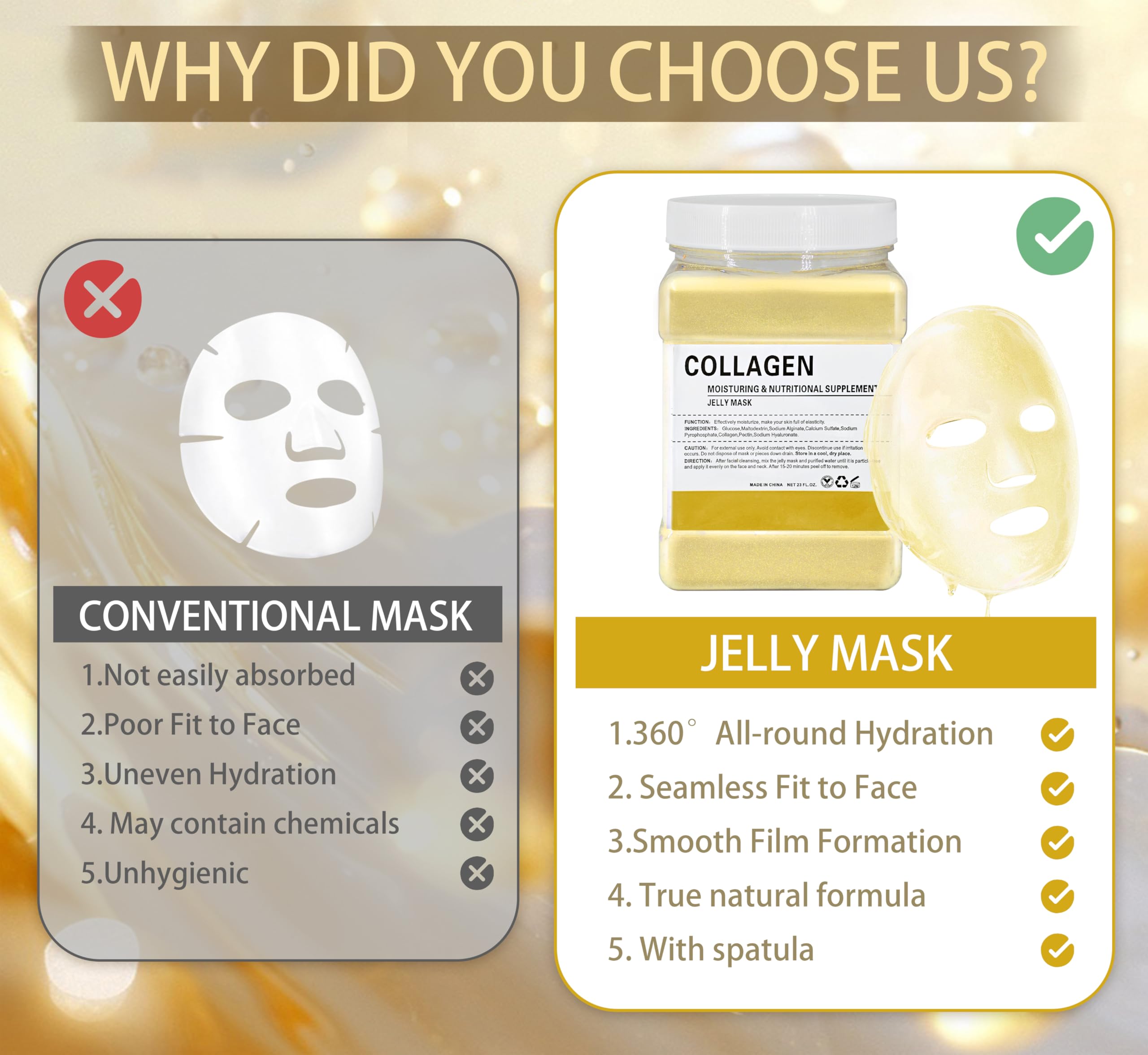 Ouhans Jelly Mask during the 15-20 minute setting process with a cooling feel