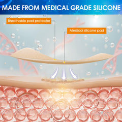 OUJEALEE silicone scar tape on skin demonstrates breathable comfort for daily wear.