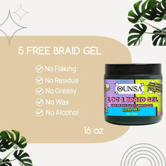 OUNSA Braid Gel suitable for all hair types and styles