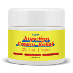 Ourea Impetigo Cream tube being applied for gentle daily skin comfort.