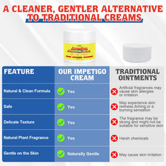Ourea Impetigo Cream fast-absorbing texture for non-greasy use.