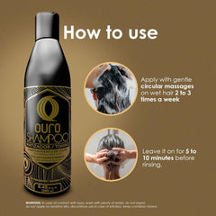 OURO gray hair revival highlights brightness and smoother texture.