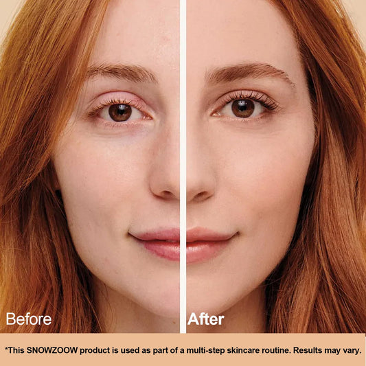 OUSHANG foundation swatch on deep natural skin showing color match.