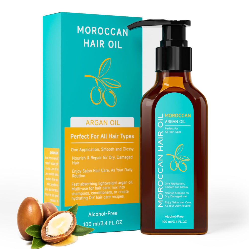Outccogo Moroccan Argan Oil bottle close-up for nourishment and shine