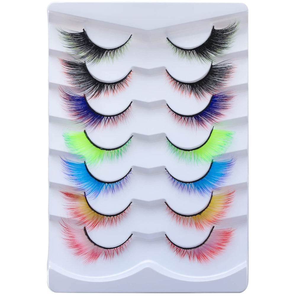 Outopen Angel colored lashes create a fox-eye look with a lift for day-to-night wear.