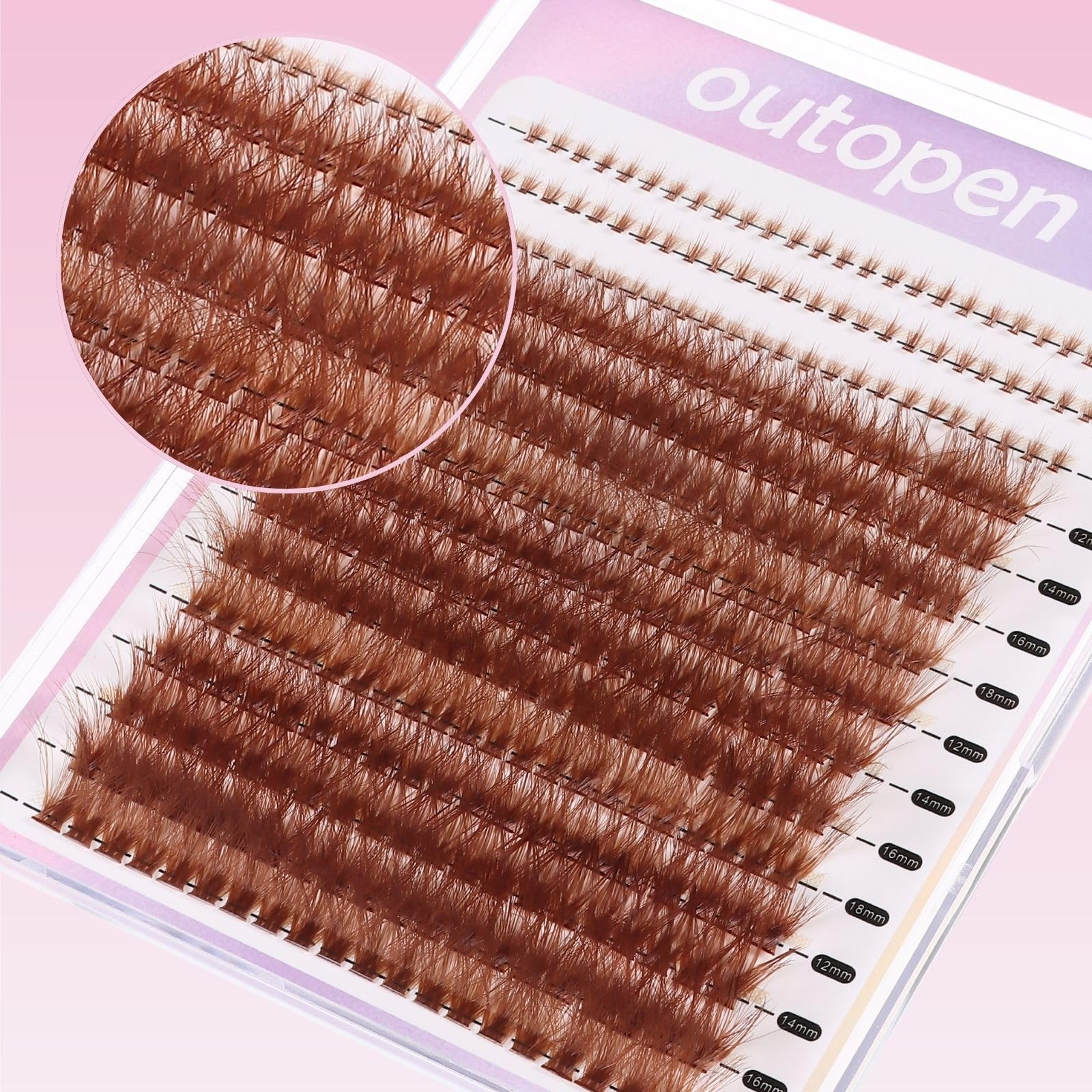 Outopen brown lash clusters bond and seal glue for strong hold