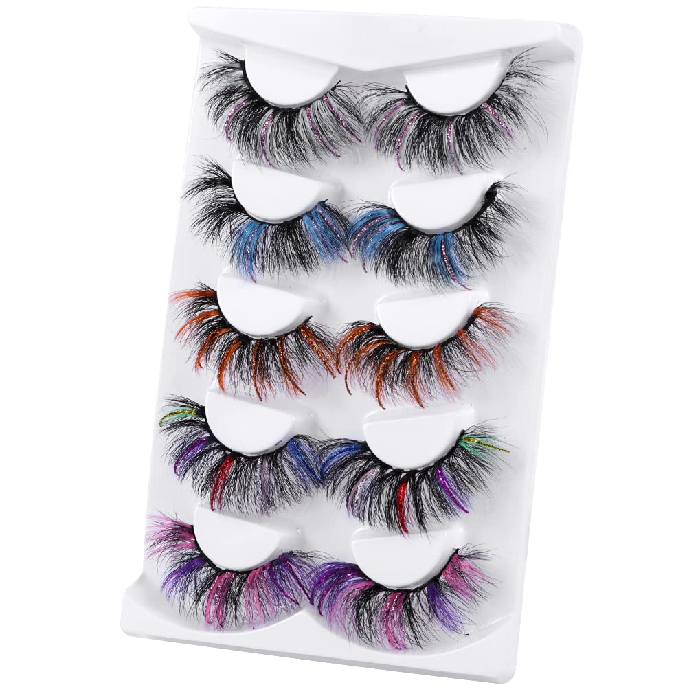 outopen Christmas party glitter lashes for festive flair