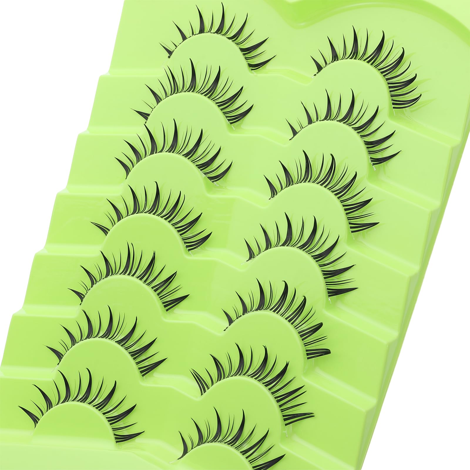 Outopen clear-band lashes provide discreet wear and easy removal.