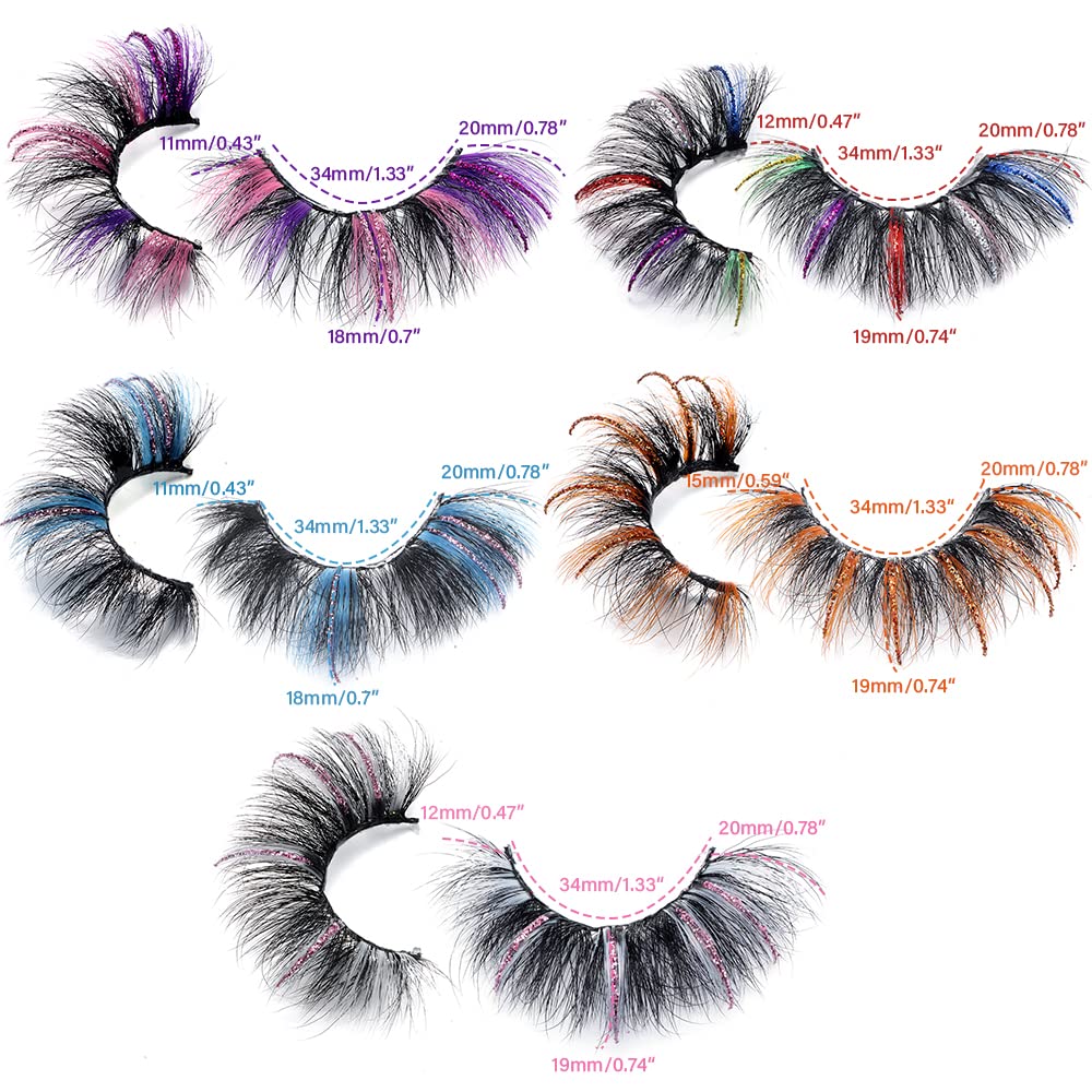 outopen colorful mink lashes create bold 3D fullness