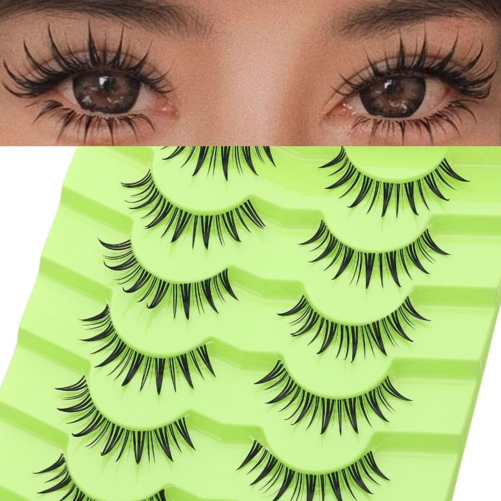 Outopen Manga Lashes with spiky ends for dramatic, natural eye enhancement.