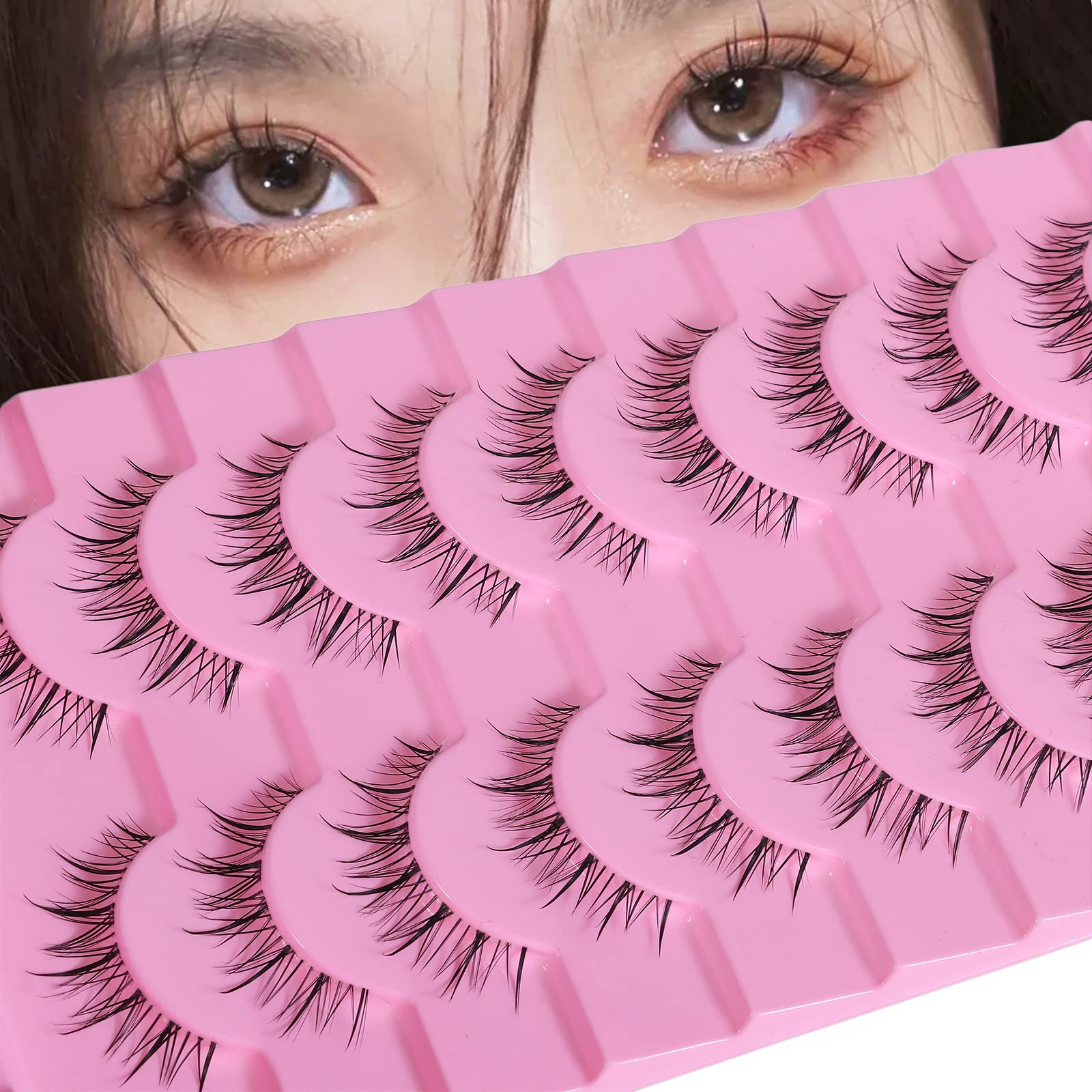 outopen manga lashes spiky wispy ends for anime cosplay and bold eyes