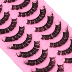 Outopen Russian D Curl lashes close-up shows premium fibers for drama.