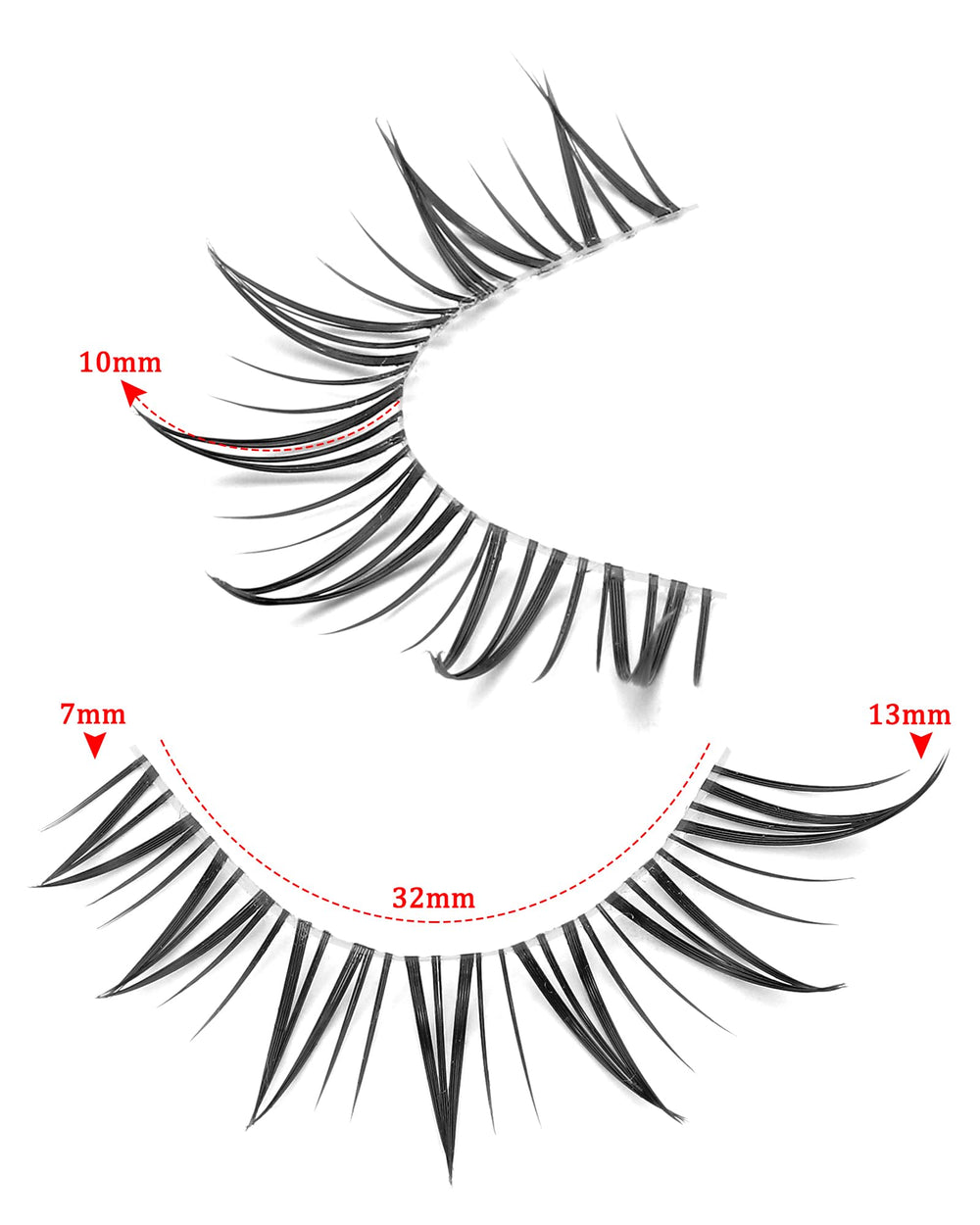 Outopen soft synthetic fibers lashes blend naturally for all-day comfort.