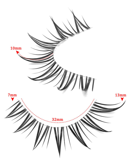 Outopen soft synthetic fibers lashes blend naturally for all-day comfort.