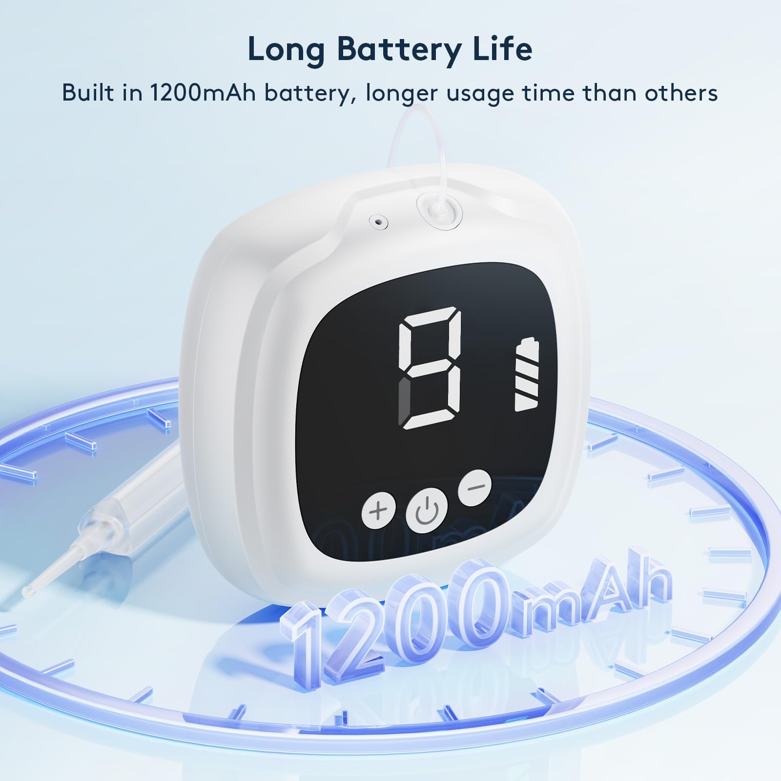 Outstart device controls with intuitive buttons for easy operation.
