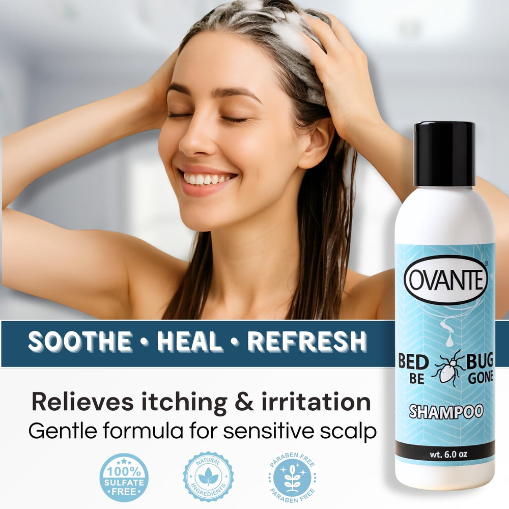 OVANTE BedBug Be Gone hair cleanse for refreshed, clean-feeling strands.