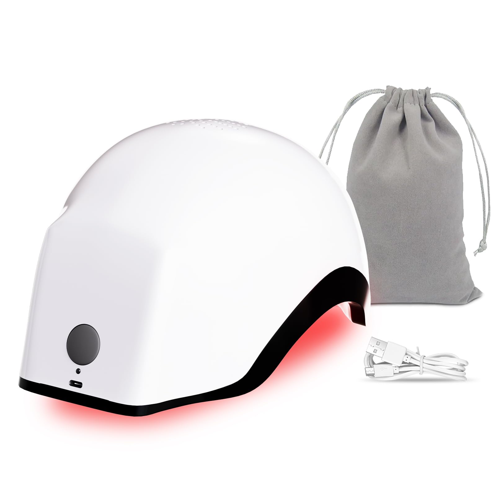 OVEKPA red-light therapy hair-growth helmet in branded gift box supports scalp health