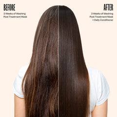 Overtone Espresso Brown hair before after displays subtle color enhancement